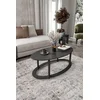 HANAH HOME Sto za dnevnu sobu Hole Ellipse Black