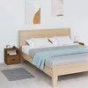 Vidaxl vidaXL Nočne omarice, komplet 2 kosov, medeno rjave barve, 40x34x45 cm, borov les
