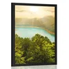 Plakat reka sredi zelenega gozda - 20x30 black