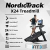 NordicTrack X24 Treadmill – tekalna steza – 4,25 CHP – od -3% do 40% naklona – 24” HD zaslon na dotik – gratis iFit letna naročnina