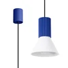 Sollux SL.1874 - Luster na kablu ESTRIA 1xE14/10W/230V prečnik 14 cm plava