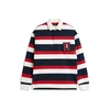 TOMMY HILFIGER Majica ecru/marine/rdeča