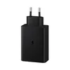 Kućni punjač Fast Charging Adapter Trio (USB-Cx2/USB-A) za Samsung PD 65W sa kablom Type-C na Type-C crni