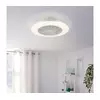 Eglo 35142 - LED prigušiva stropni ventilator LOVISCA 3xLED/12,6W/230V O 55 cm bela+daljinski upravljač