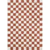 Kremno bela/v barvi terakote preproga 120x170 cm Grida – ESTE