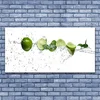 tulup.si Slika na steklu Lime vode kuhinja 140x70 cm 2 obešalnika