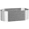 Homestar Dvignjena kovinska gredica za rastline 160x80x56 cm siva