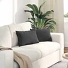 Jastučići za sofu 2 pcs Tamno siva 50 x 30 cm Kordura tekstil