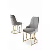 HANAH HOME Set stolica (4 dela) Puva Grey Gold