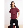 Trendyol Milla Ženska majica TWOSS26TS00199, Bordo