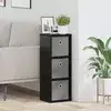 Kreveta s ladicama Crni hrast 25,5 x 22 x 69,5 cm