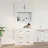Vidaxl vidaXL Stenska omarica bela 80x33x80 cm material na osnovi lesa