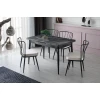 Hanah Home Trpezarijski sto 120x75x70cm Antracit