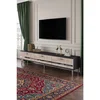 Hanah Home TV komoda Ilay, 180 cm, antracit / travertin / srebrna