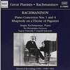 RACHMANINOV:piano CONCERTO 1 & 4/RACHAMNINOV piano