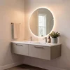 Skye Decor Set kupatilskog ormarića sa umivaonikom i ogledalom, 2 dela, Sivi