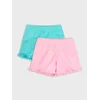 Sinsay - Pamučne kratke pantalone sa dekorativnim volanima 2 pack - šareno