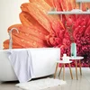 Samolepilna fototapeta gerbera z vodnimi kapljicami - 245x165