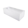 Mexen Cubik pravokotna kad 130 x 70 cm z oblogo, bela - 55031307000X