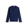 TOMMY HILFIGER Dolga pižama marine / mornarska / rdeča