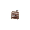 Kesper ksp69734 drveni cipelarnik sa 4 police tamno drvo 54x52x26cm