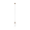 MAXLIGHT P0531 - LED luster na lanku SIGNATURE LED/8W/230V prečnik 15 cm mesing/proziran