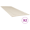 Zamjenske letvice za krevet s 34 letvice 2 kom 90x200 cm