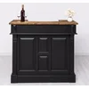 Casa Padrino country style bar counter black/brown 120 cm - Bar furniture