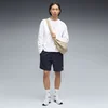 PUMA Essentials Elevated Relaxed Material Shorts Men, Clothing, Navy, S
