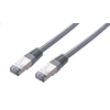 C-TECH Patchcord Cat5e, FTP, siv, 15 m