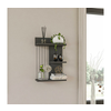HANAH HOME Zidna polica Kinik Anthracite