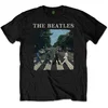 The Beatles Unisex majica Abbey Road & Logo Black (Retail Pack) L
