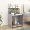 Noćni ormarići 2 kom boja betona 40x35x60 cm konstruirano drvo