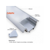 DAWN LED profil LL-ALP007-R komplet sivi