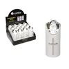 shumee RICO LED sveča 15 x 5 cm bela in srebrna s prozornim plamenom 2/23/LUX.DIS