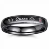 Prsten His Queen - Crna / 49mm KP32088
