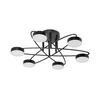 LED plafonski luster 6xLED/7W/230V 3000-6000K prečnik 60 cm crna