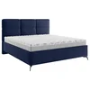Carryhome OBLAZINJENA POSTELJA 160 cm x 200 cm , tekstil temno modra
