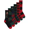 Polo Ralph Lauren HOL BEAR CR-CREW SOCK-6 PACK Večbarvna