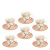 SIGMA PORCELAN SET ZA KAFU 6/1 150ML BEŽ/SIVI