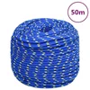 Vidaxl vidaXL Jadralna vrv, modra, 6 mm, 50 m, polipropilen
