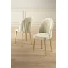 Hanah Home Set stolica Mara, 44x90x42 cm, 2 komada, Zlatno-krem boje