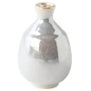 Sake steklenička PEARL, srebrna, keramika, MIJ