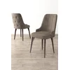 HANAH HOME Set 6 stolica Newa Cappuccino Brown