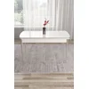 HANAH HOME Trpezarijski sto Nira White Chrome