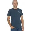 Life-Tree Majica Fairwear Organic Logo Basic Shirt Men Stone Washed Blue Olive moder denim