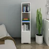 Hanah Home Polica za knjige Kuzey, 136x31x29.6 cm, Bela