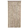 Vidaxl Zavesa proti mrčesu temno rjava in bež 90x220 cm šenilja