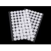 Velcro samolepilna kolesca O15 mm - bela