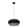 Luster na sajli CORSA 1xE27/60W/230V crna/siva